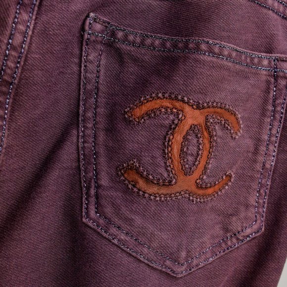 Chanel Aubergine Skinny Jeans - Picture 7 of 11
